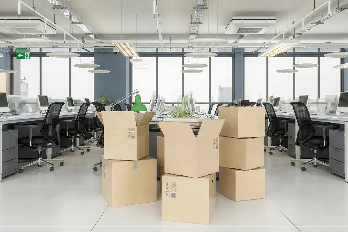 Small Removal Company team handling a Watford office relocation